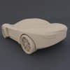 Coche futurista modelo 3d